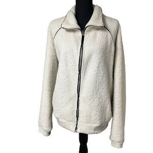 American Eagle Cream High Pile Fleece Jacket N0268